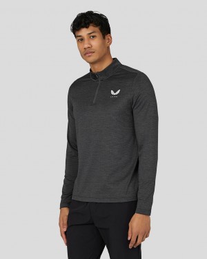 Castore Active Long Sleeve Marl Quarter Zip Gunmetal | 183SPTUWL