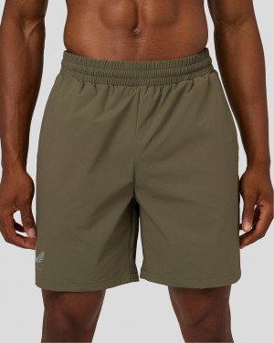 Castore Flow Breathable Woven Shorts Ελιά | 036HWBDSO