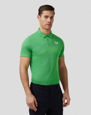 Castore Golf Engineered Knit Polo πρασινο | 846BYNVAH