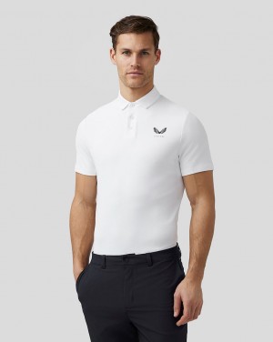 Castore Golf Essential Polo ασπρα | 471EOLYVJ