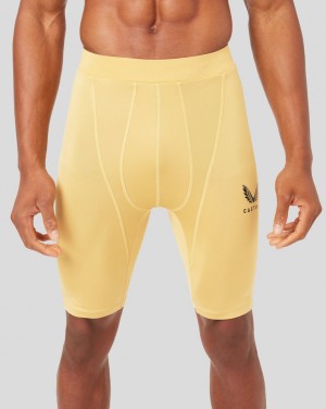 Castore Honey Gold Baselayer Shorts | 692NGLMDJ