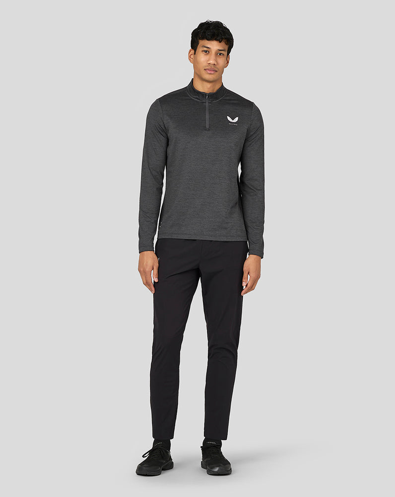 Castore Active Long Sleeve Marl Quarter Zip Gunmetal | 183SPTUWL