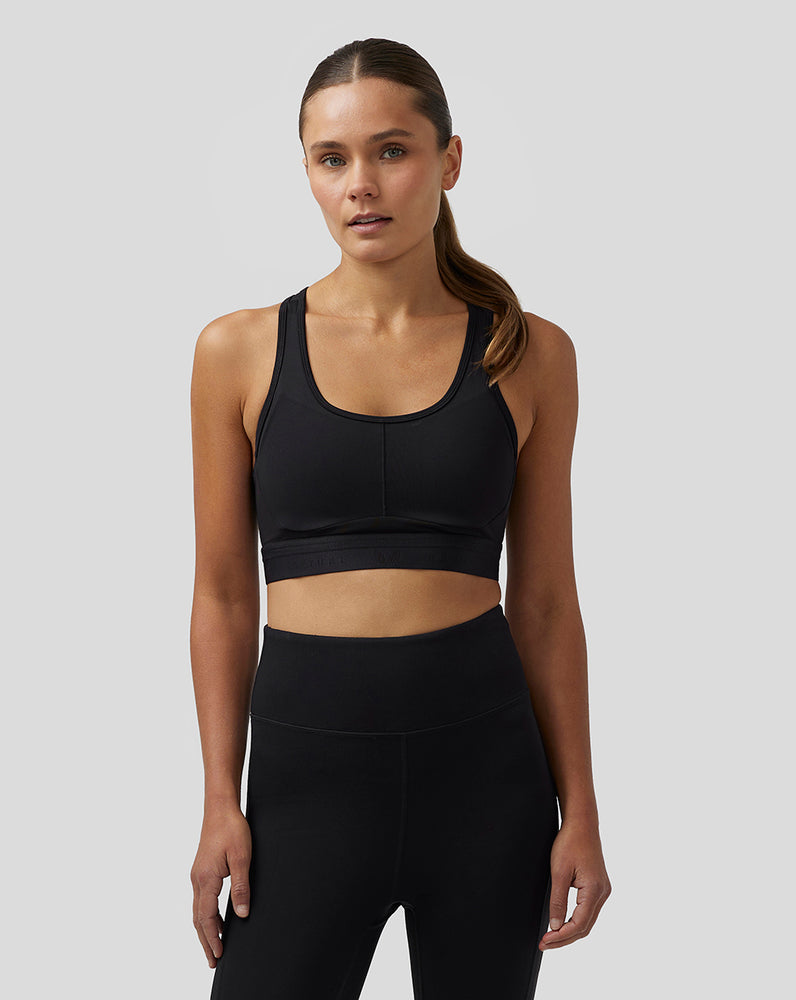 Castore Active Supportive Medium Impact Bra μαυρα | 164VLASMJ