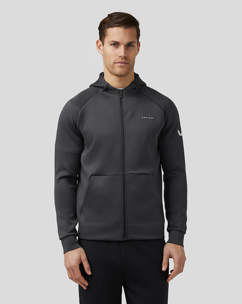 Castore Aeroscuba Zip-Through Hoodie Gunmetal | 574VHKQEN