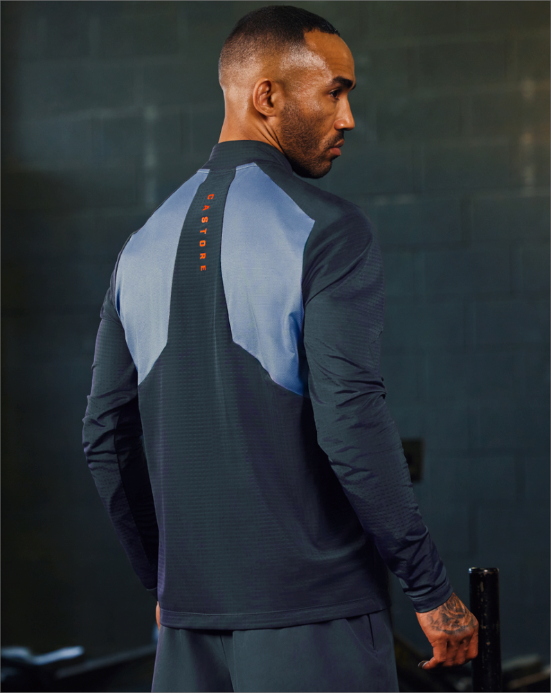 Castore Apex Aeromesh Quarter Zip μπλε | 084ATFZJI