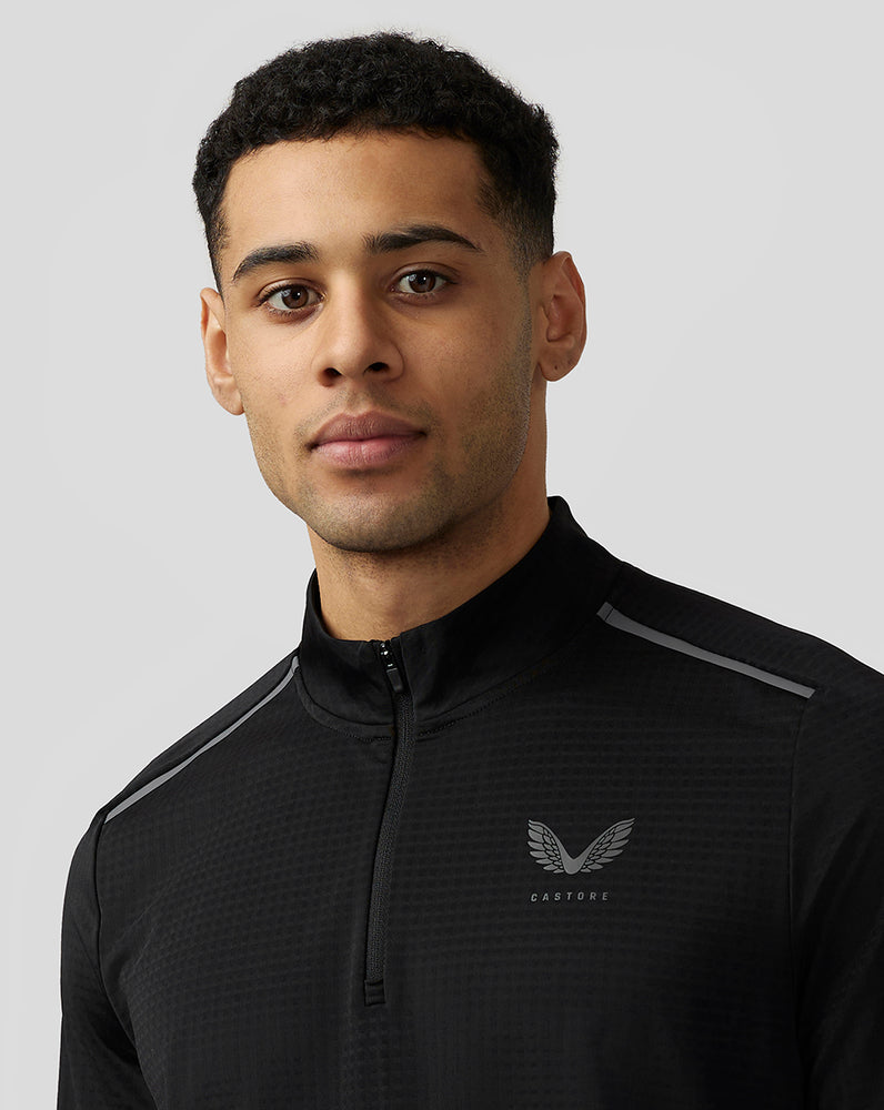 Castore Apex Aeromesh Quarter Zip μαυρα | 923PLCXHG