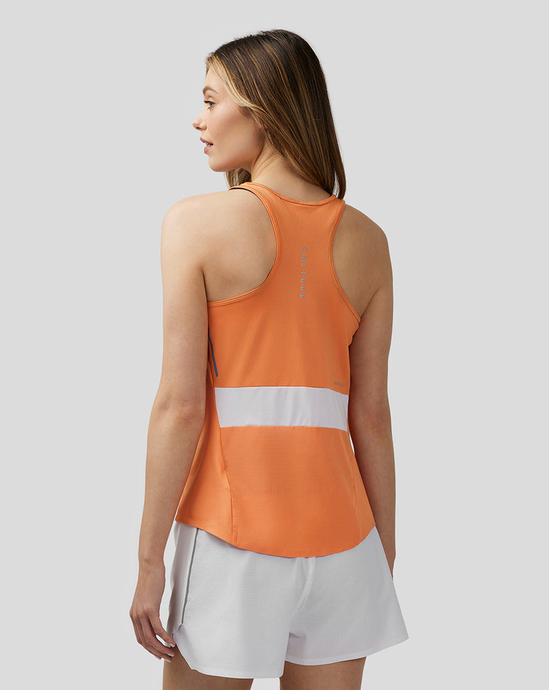 Castore Apex Lightweight Panelled Tank Top πορτοκαλι | 054OEKJGZ