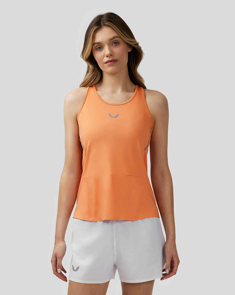 Castore Apex Lightweight Panelled Tank Top πορτοκαλι | 054OEKJGZ