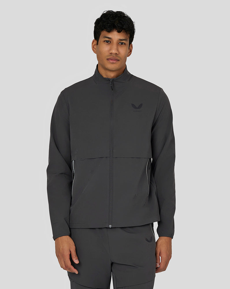 Castore Flex Woven Jacket Gunmetal | 460QWTERY