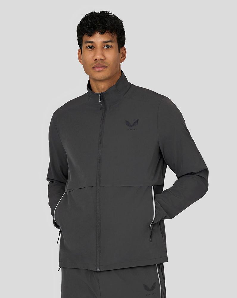 Castore Flex Woven Jacket Gunmetal | 460QWTERY