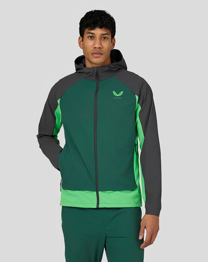 Castore Flex Woven Jacket Pine Grey/Green | 347FMLTPU