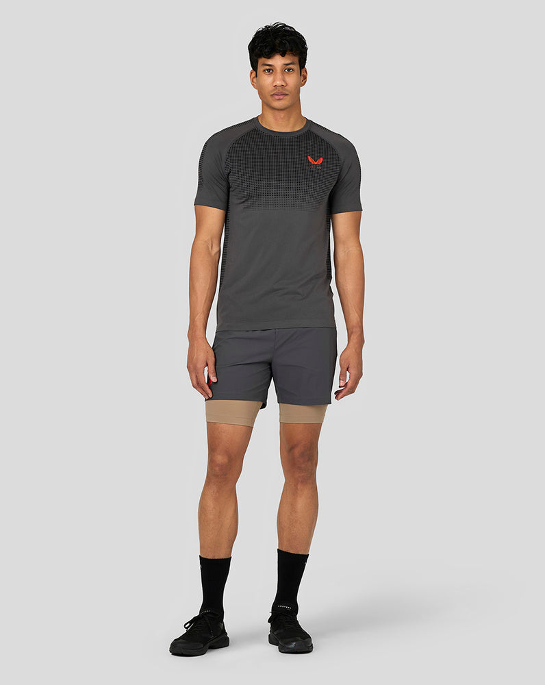 Castore Flow Seamless Training T-Shirt Gunmetal | 684VHSWAQ