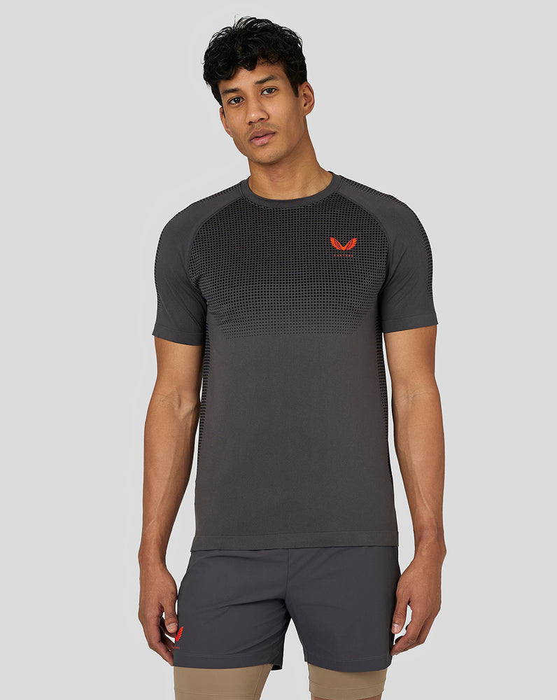 Castore Flow Seamless Training T-Shirt Gunmetal | 684VHSWAQ