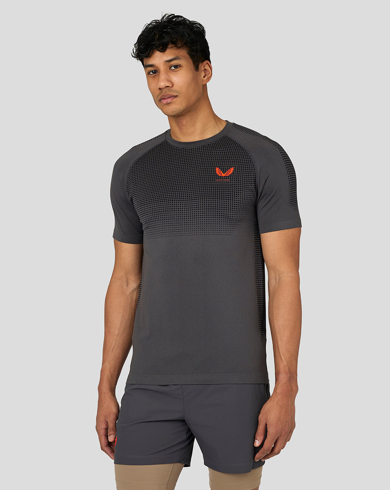 Castore Flow Seamless Training T-Shirt Gunmetal | 684VHSWAQ