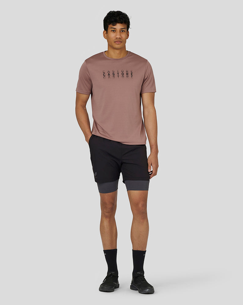 Castore Flow Short Sleeve Graphic T-Shirt Peach Clay | 761GITHLW