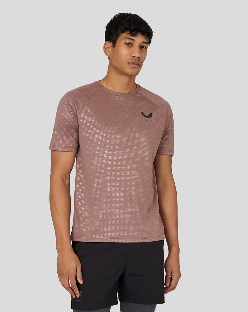 Castore Flow Short Sleeve Printed T-Shirt Peach Clay | 530RMTAGL