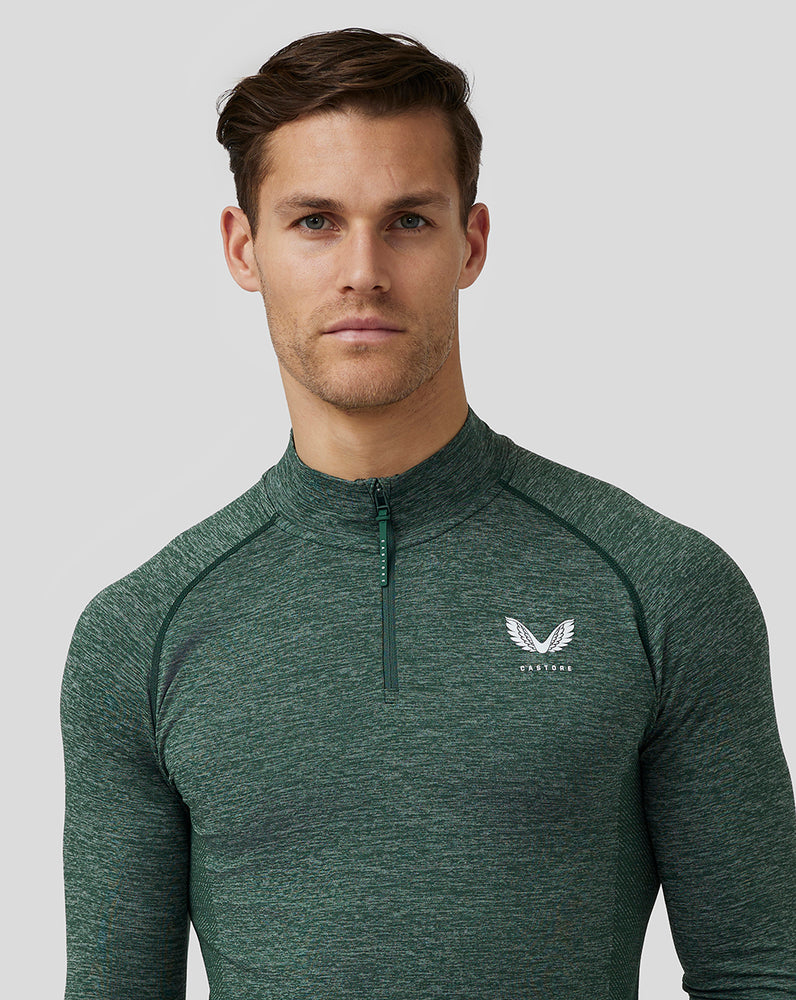 Castore Golf Body Mapped Seamless Quarter Zip Top γκρι | 023HKNCSR