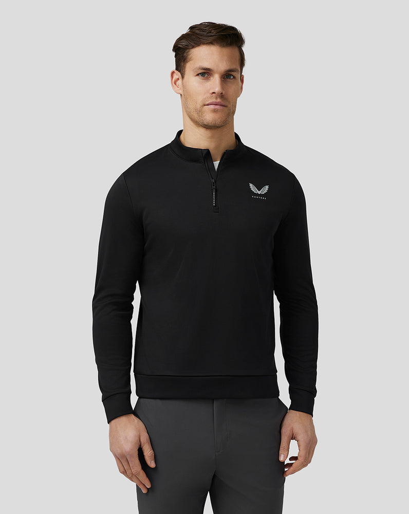 Castore Golf Club Classic Quarter Zip Top μαυρα | 538PZXOEN