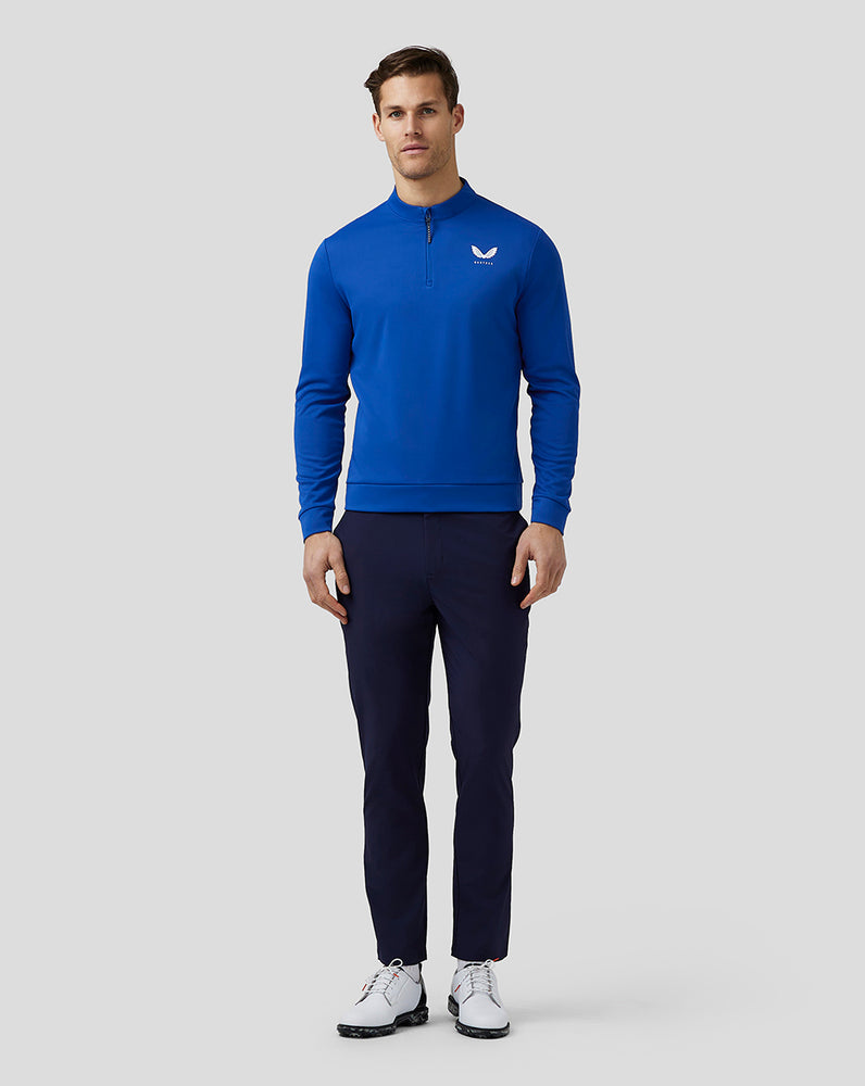 Castore Golf Club Classic Quarter Zip Top μπλε ρουά μπλε | 975JEPHIU