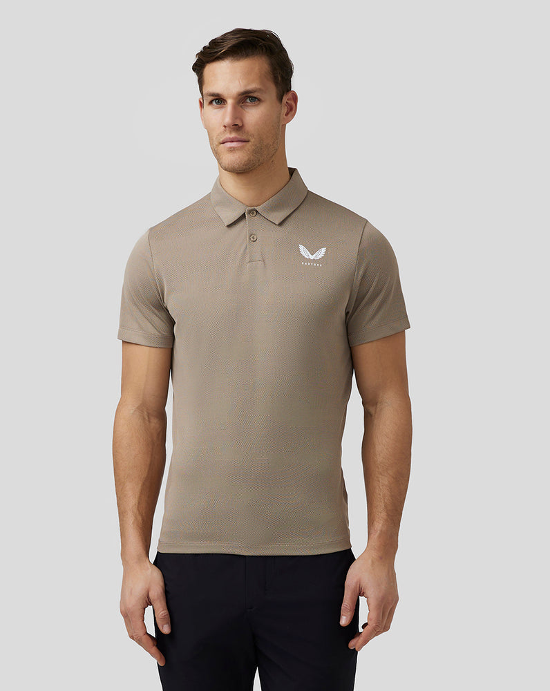 Castore Golf Engineered Knit Polo Clay | 025MZOYER