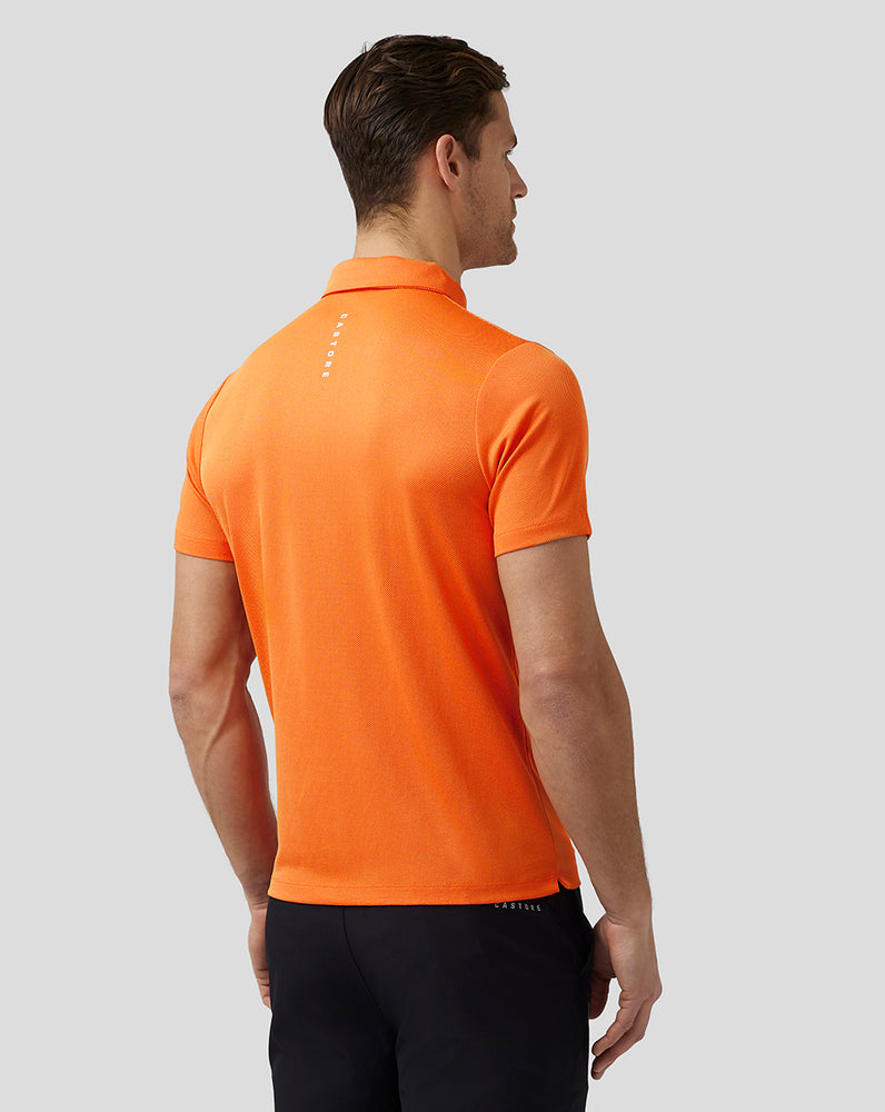 Castore Golf Engineered Knit Polo βαθυ πορτοκαλι | 724TOWEHU