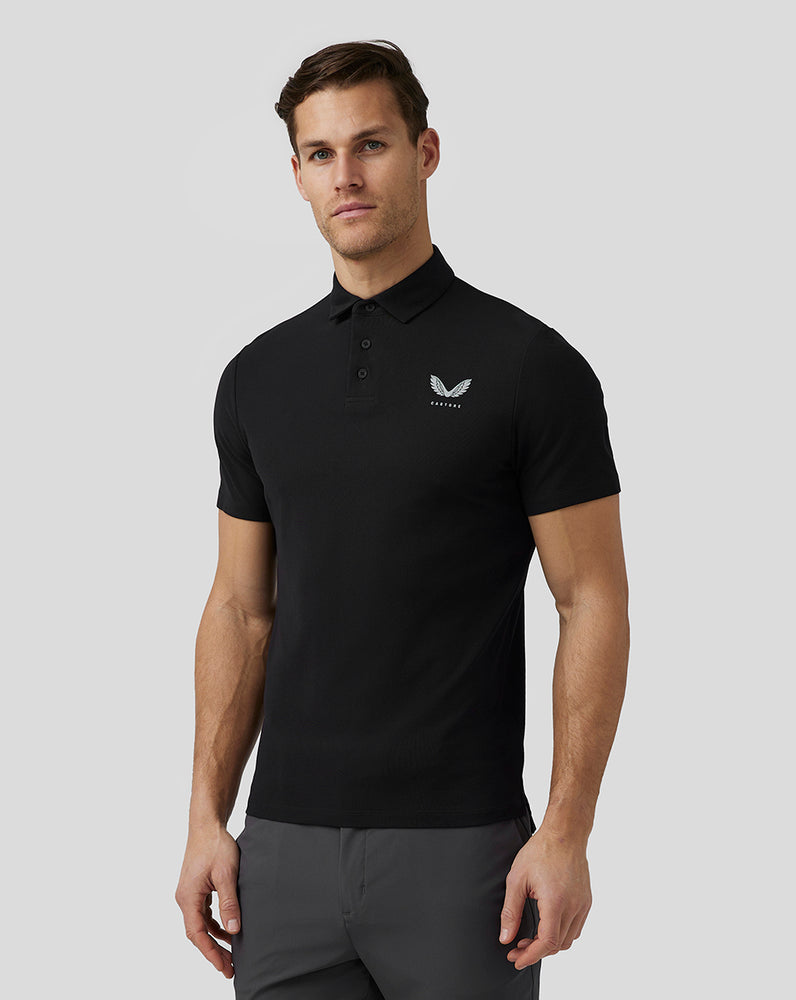 Castore Golf Essential Polo μαυρα | 349NZCPKV