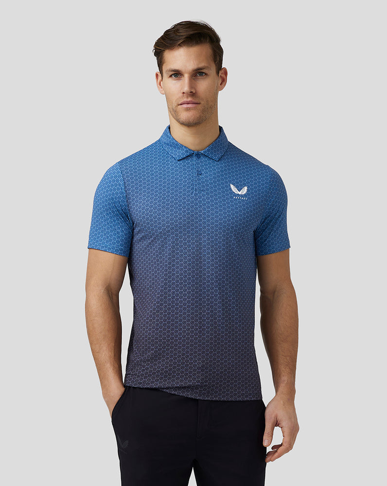 Castore Golf Print Polo μπλε | 452FSLJNH