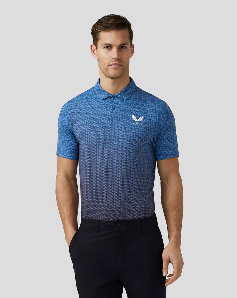 Castore Golf Print Polo μπλε | 452FSLJNH