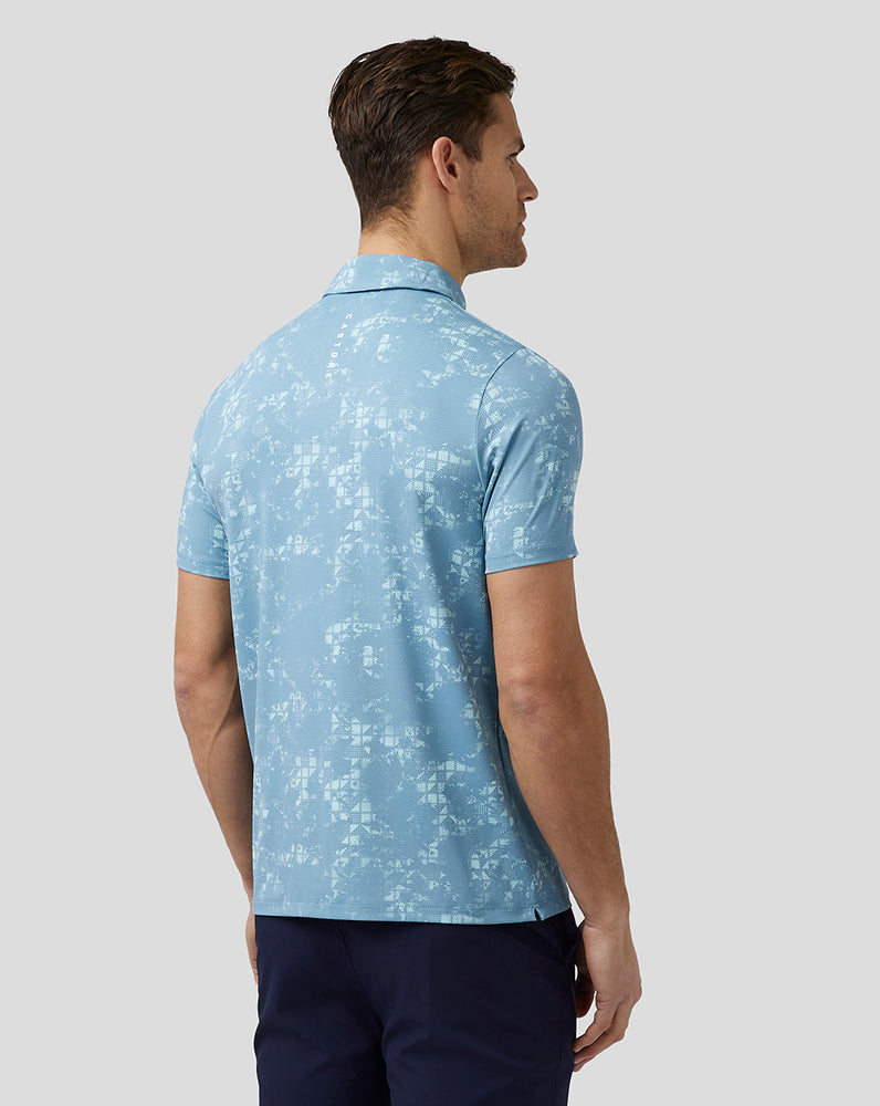 Castore Golf Short Sleeve Printed Polo μπλε | 345CAZSPJ