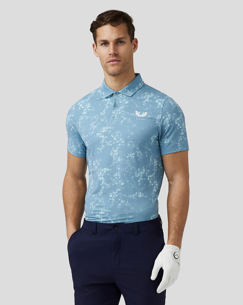 Castore Golf Short Sleeve Printed Polo μπλε | 093SJRBYZ