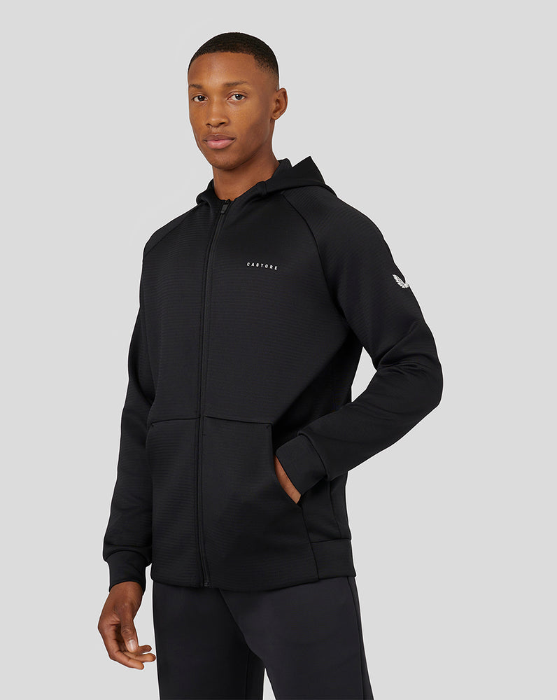 Castore Long Sleeve Aeroscuba Zip-Through Hoodie μαυρα | 847RLKNQC