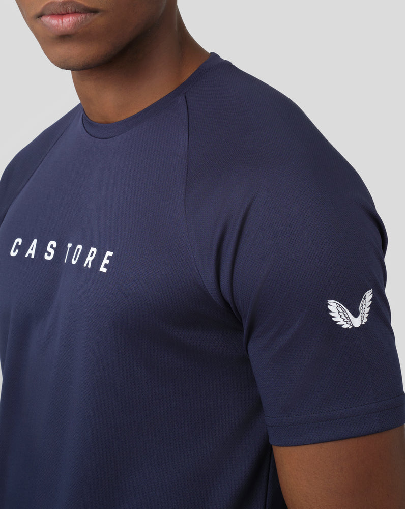 Castore Peacoat Short Sleeve Raglan T-Shirt | 530TLSIYA