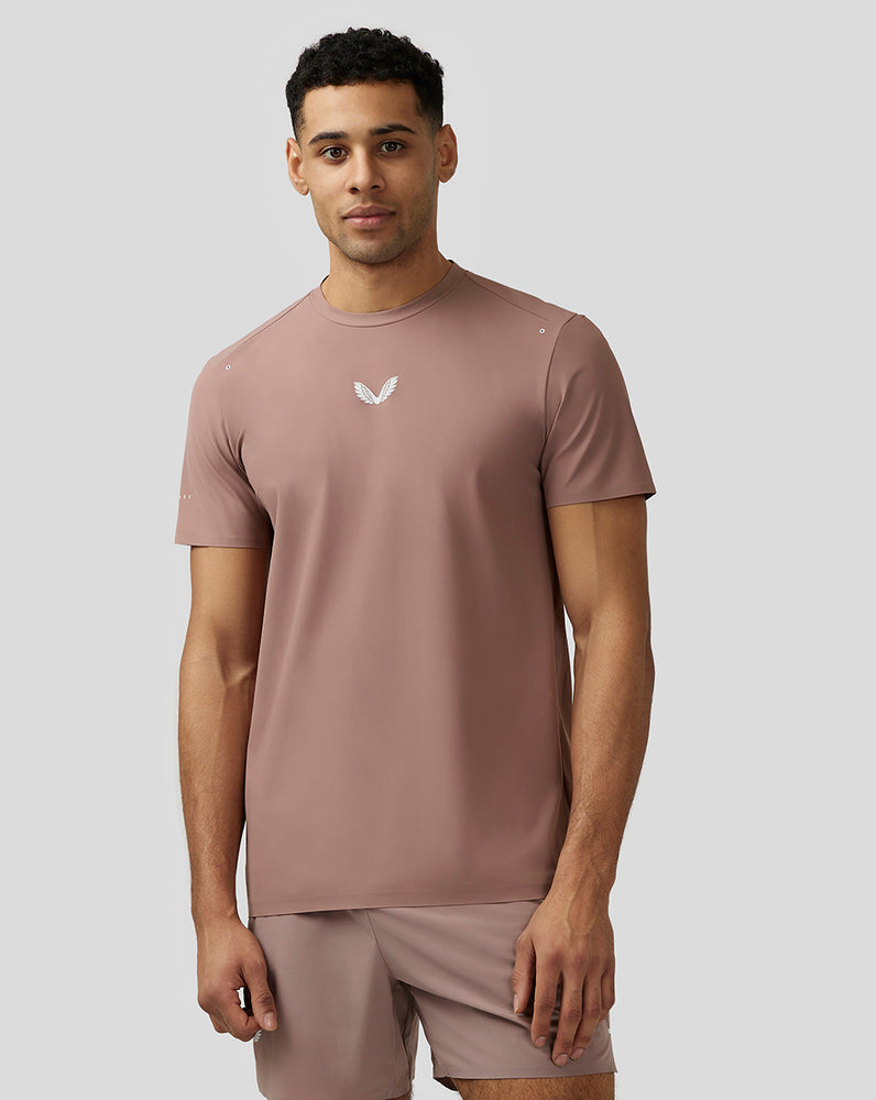 Castore Zone Ventilation Training T-Shirt Peach Clay | 987CUVANZ